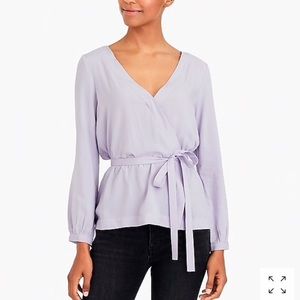 2/$30 NWOT CREAM J.CREW WRAP TOP